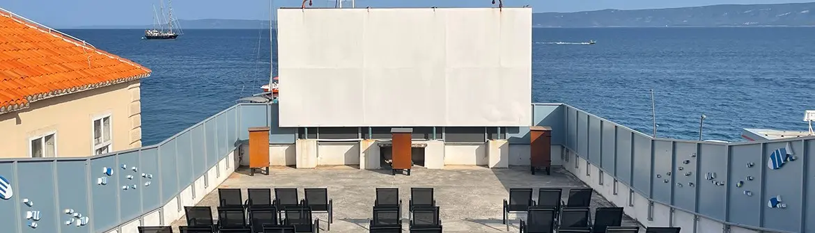 Enjoy a movie under the open sky